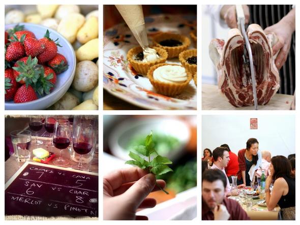 Some of the food and drink experiences available Food Collage